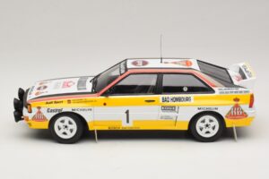 Audi Quattro #1 W. Rohrl / C. Geistdorfer Rally Monte Carlo Winner 1984 Minichamps 1:18 A5-5894 Metalli — kuva 3 / 6