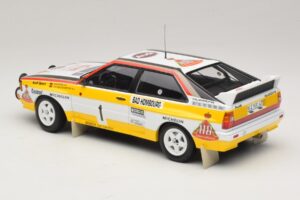 Audi Quattro #1 W. Rohrl / C. Geistdorfer Rally Monte Carlo Winner 1984 Minichamps 1:18 A5-5894 Metalli — kuva 5 / 6
