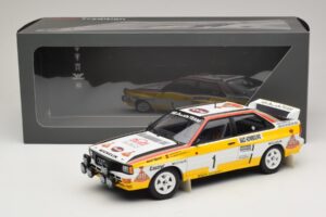 Audi Quattro #1 W. Rohrl / C. Geistdorfer Rally Monte Carlo Winner 1984 Minichamps 1:18 A5-5894 Metalli — kuva 6 / 6
