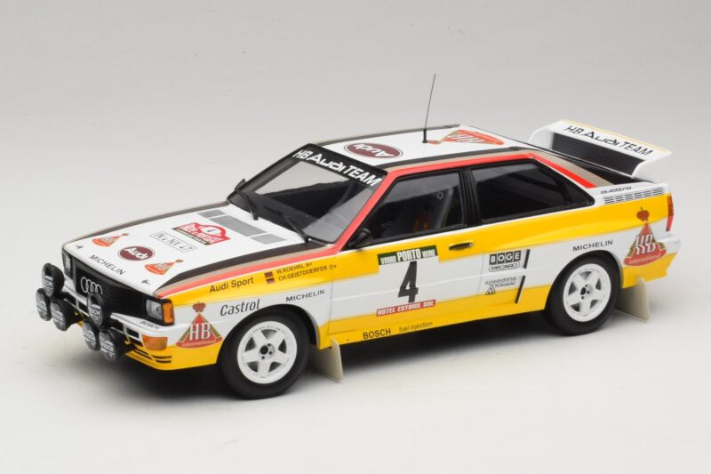 Audi Quattro A2 #4 W. Rohrl / C. Geistdorfer Rally Portugal 1984 Minichamps 1:18 153841104 Metalli
