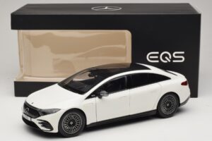 Mercedes EQS V297 Manufaktur Opalite White NZG 1:18 B66961049 Metalli — kuva 8 / 8
