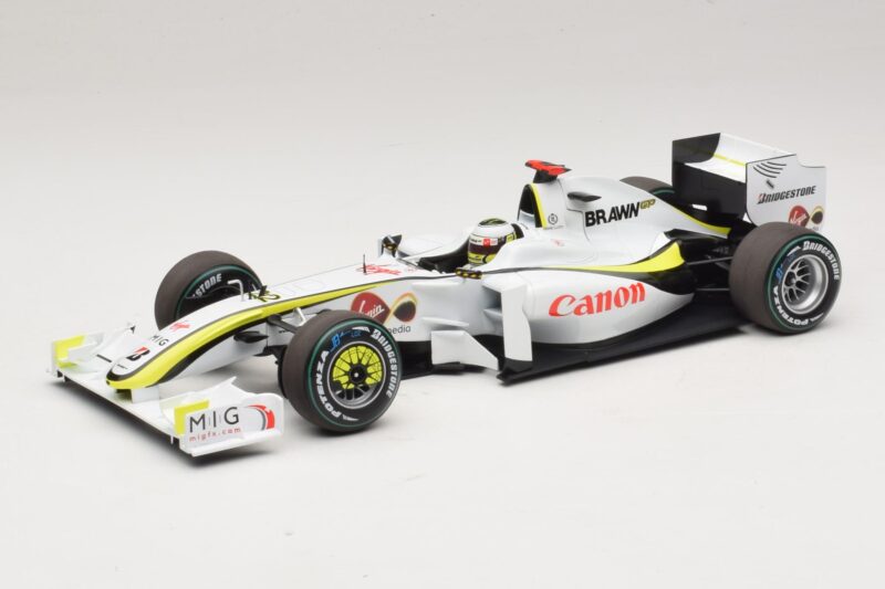 Brawn GP BGP001 #22 J. Button Singapore GP 2009 Minichamps 1:18 180090222 Hartsi