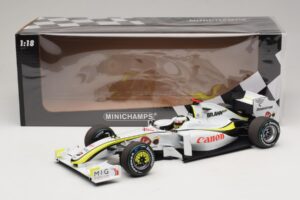 Brawn GP BGP001 #22 J. Button Singapore GP 2009 Minichamps 1:18 180090222 Hartsi — kuva 7 / 7