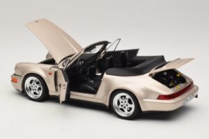 Porsche 911 964 Turbo Look Avoauto Zermatt Silver Norev 1:18 187140 Metalli — kuva 5 / 8