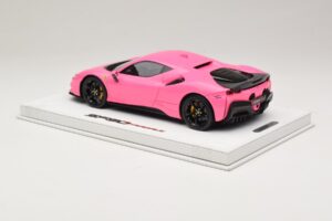 Ferrari SF90 Pack Fiorano Kiiltävä Qatar Pink BBR 1:18 RACELINE137 Hartsi — kuva 5 / 7