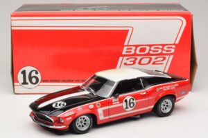 Ford Mustang Boss 302 #16 Bud Moore Engineering G. Follmer Trans-Am 1969 OEM 1:18 FORD006 Metalli — kuva 8 / 8