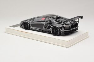 Lamborghini Aventador Liberty Walk TRON Kirkas Musta JUC 1:18 J32-14 Hartsi — kuva 5 / 7