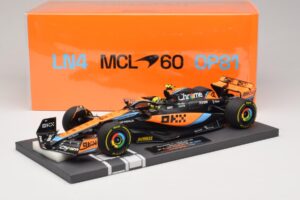 McLaren MCL60 #4 L. Norris 2nd Place Hungarian GP 2023 Minichamps 1:18 537233004 Hartsi — kuva 7 / 7