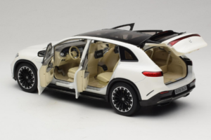 Mercedes EQS SUV X296 Manufaktur Diamond White NZG 1:18 B66960590 Metalli — kuva 5 / 8