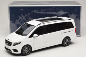 Mercedes V-Class W447 AMG Line Valkoinen Norev 1:18 183876 Metalli — kuva 8 / 8