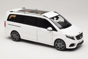 Mercedes V-Class W447 AMG Line Valkoinen Norev 1:18 183876 Metalli — kuva 6 / 8