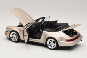 Porsche 911 964 Turbo Look Avoauto Zermatt Silver Norev 1:18 187140 Metalli — kuva 5 / 8