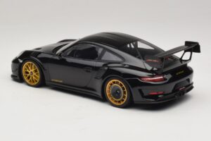 Porsche 911 992 GT3 RS Manthey Racing Musta Kultavanteilla Minichamps 1:18 MR-911-GT3RS-1804 Metalli — kuva 5 / 6