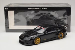 Porsche 911 992 GT3 RS Manthey Racing Musta Kultavanteilla Minichamps 1:18 MR-911-GT3RS-1804 Metalli — kuva 6 / 6