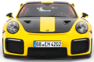 Porsche 911 GT2 RS 991.2 Nurburgring Lap Record Keltainen GT Spirit 1:18 GT972 Hartsi — kuva 4 / 5