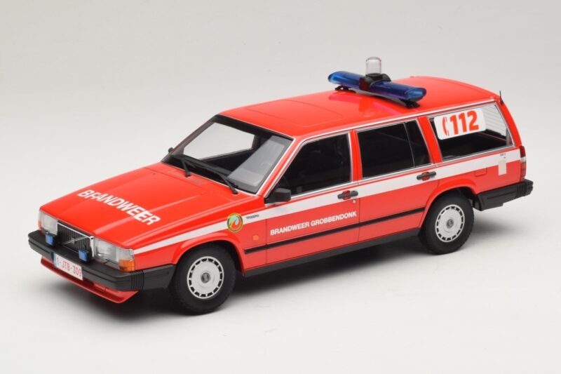 Volvo 740 GL Farmari Brandweer Grobbendonk Minichamps 1:18 155171795 Metalli