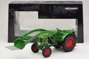 Deutz F2L 514 Traktori Etukuormaaja Vihreä Minichamps 1:18 109144071 Metalli — kuva 6 / 6