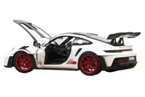 Porsche 911 992 GT3 RS Weissach Package Valkoinen Pyro Red Norev 1:18 187373 Metalli — kuva 2 / 3