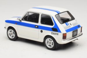 Fiat 126 Castrol Livery Valkoinen Sininen MCG 1:18 MCG18666 Metalli — kuva 5 / 6