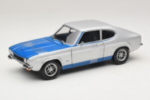 Ford Capri RS2600 Mk1 Silver Blue Minichamps 1:18 150089072 Metalli