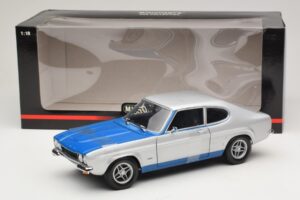 Ford Capri RS2600 Mk1 Silver Blue Minichamps 1:18 150089072 Metalli — kuva 6 / 6
