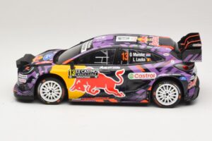 Ford Puma Rally1 #13 G. Munster / L. Louka Rally Monte Carlo 2025 IXO 1:18 18RMC231B Metalli — kuva 3 / 6