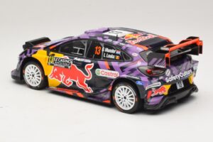 Ford Puma Rally1 #13 G. Munster / L. Louka Rally Monte Carlo 2025 IXO 1:18 18RMC231B Metalli — kuva 5 / 6