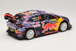 Ford Puma Rally1 #55 J. McErlean / E. Treacy Rally Monte Carlo 2025 IXO 1:18 18RMC231A Metalli — kuva 2 / 6