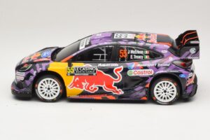Ford Puma Rally1 #55 J. McErlean / E. Treacy Rally Monte Carlo 2025 IXO 1:18 18RMC231A Metalli — kuva 3 / 6