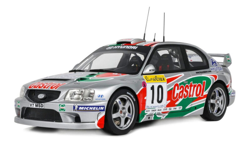Hyundai Accent WRC #10 A. McRae / D. Senior Rally Monte Carlo 2001 Otto 1:18 Hyundai Accent WRC #10 A. McRae / D. Senior Rally Monte Carlo 2001 Otto 1:18 OT1265 Hartsi