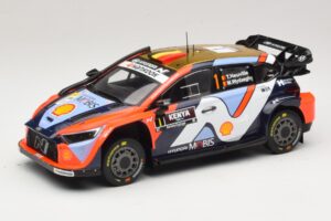 Hyundai i20 N Rally1 #1 T. Neuville / M. Wydaeghe Safari Rally Kenya 2025 IXO 1:18 18RMC247B Metalli