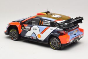 Hyundai i20 N Rally1 #1 T. Neuville / M. Wydaeghe Safari Rally Kenya 2025 IXO 1:18 18RMC247B Metalli — kuva 5 / 6