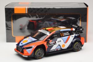 Hyundai i20 N Rally1 #1 T. Neuville / M. Wydaeghe Safari Rally Kenya 2025 IXO 1:18 18RMC247B Metalli — kuva 6 / 6