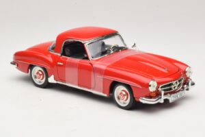 Mercedes 190 SL W121 Coupé Punainen ERTL 1:18 7465 Metalli — kuva 4 / 6