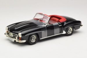 Mercedes 190 SL W121 Roadster Musta ERTL 1:18 7464 Metalli