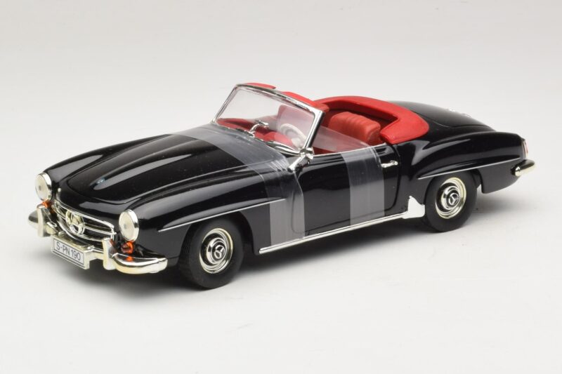 Mercedes 190 SL W121 Roadster Musta ERTL 1:18 7464 Metalli