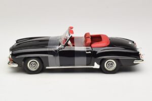 Mercedes 190 SL W121 Roadster Musta ERTL 1:18 7464 Metalli — kuva 3 / 6