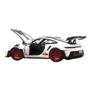 Porsche 911 992 GT3 RS Weissach Package Valkoinen Pyro Red Norev 1:18 187373 Metalli — kuva 2 / 3