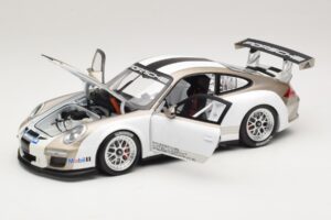 Porsche 911 997 GT3 Cup Valkoinen Raidoilla 2008 Minichamps 1:18 WAP0210130C Metalli — kuva 2 / 8