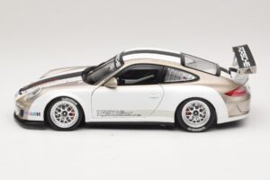 Porsche 911 997 GT3 Cup Valkoinen Raidoilla 2008 Minichamps 1:18 WAP0210130C Metalli — kuva 4 / 8