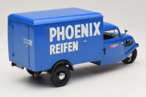 Tempo Hanseat Kolmipyöräinen Pakettiauto Phoenix Blue Minichamps 1:18 180099040 Metalli — kuva 2 / 6