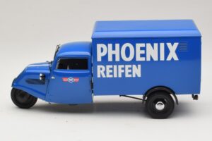 Tempo Hanseat Kolmipyöräinen Pakettiauto Phoenix Blue Minichamps 1:18 180099040 Metalli — kuva 3 / 6