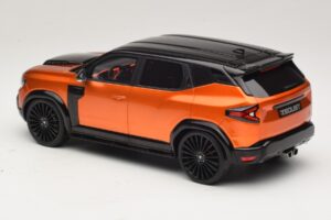 Dacia Duster Mk3 Redust Sport 4x2 Hybrid Metallic Orange Otto 1:18 OT1316 Hartsi — kuva 5 / 6