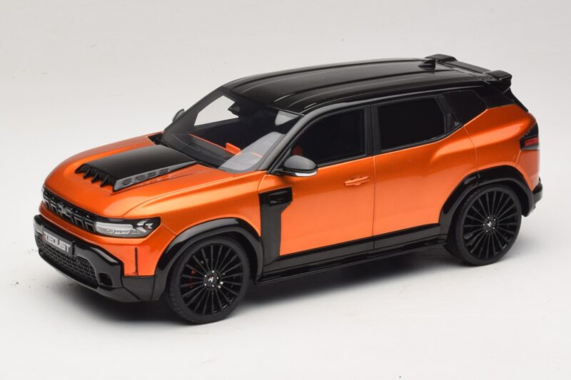 Dacia Duster Mk3 Redust Sport 4x2 Hybrid Metallic Orange Otto 1:18 OT1316 Hartsi