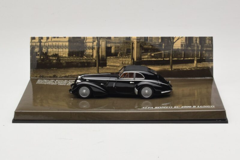 Alfa Romeo 8C 2900B Lungo Musta Minichamps 1:43 436120421 Metalli