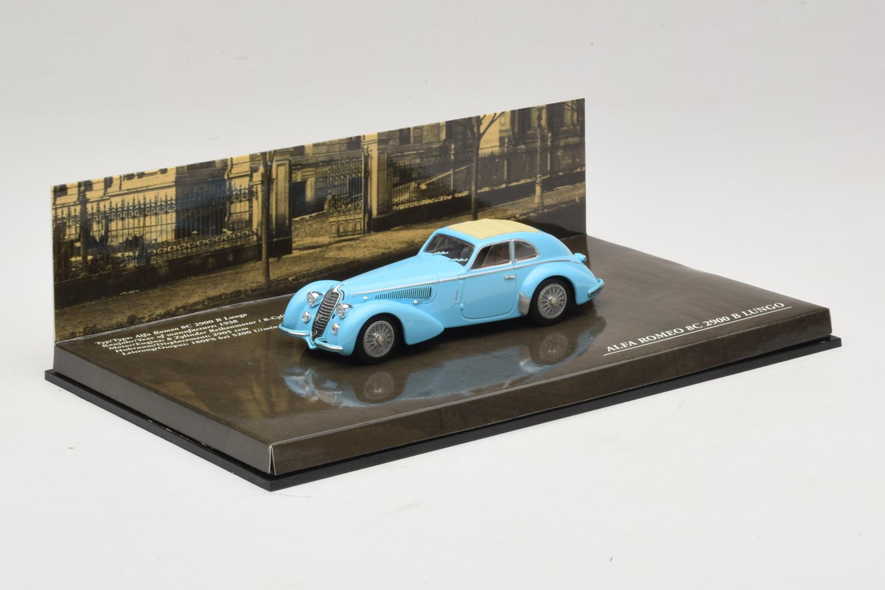 Minichamps Alfa Romeo 8C 2900B Lungo 1:43 malli