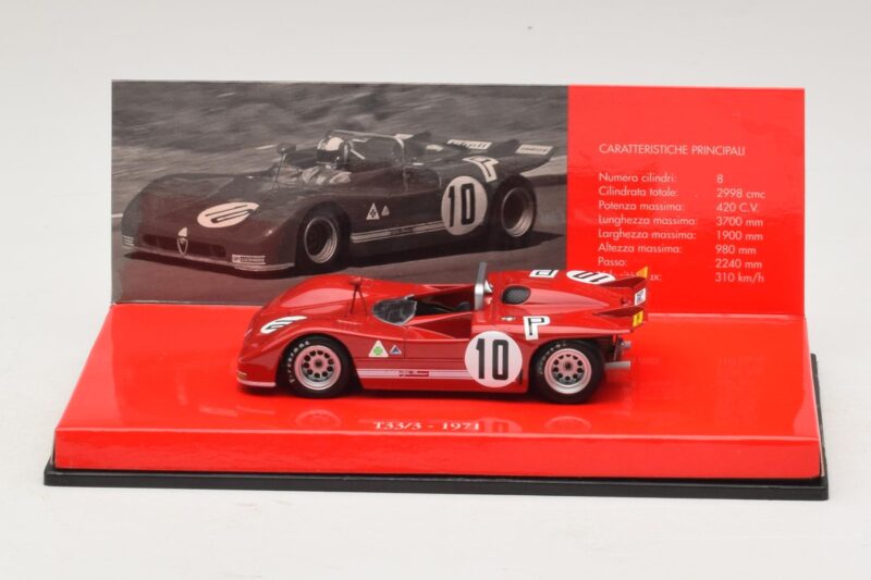 Alfa Romeo T33/3 #10 R. Stommelen / N. Galli ADAC 1000km Nurburgring 1971 Minichamps 1:43 436711210 Metalli