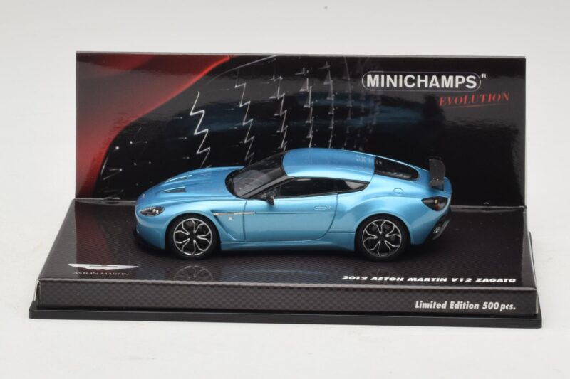 Aston Martin V12 Zagato Alba Blue Minichamps 1:43 437137222 Metalli