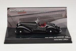Audi Front 225 Roadster Musta Minichamps 1:43 437019131 Metalli