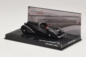Audi Front 225 Roadster Musta Minichamps 1:43 437019131 Metalli — kuva 3 / 5